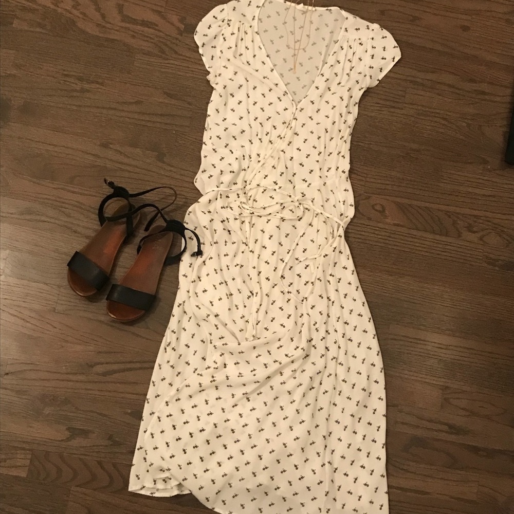 Gap - Floral Print - Wrap Maxi Dress